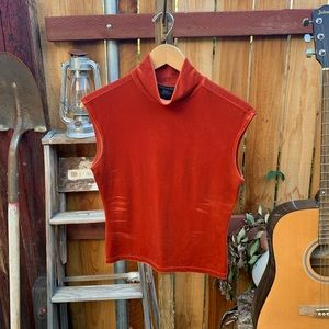 The Limited Sleeveless Luxe-Feeling Velvet Top.